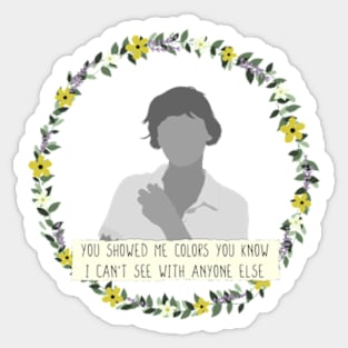 Minimalist folklore Taylor Swift Sticker